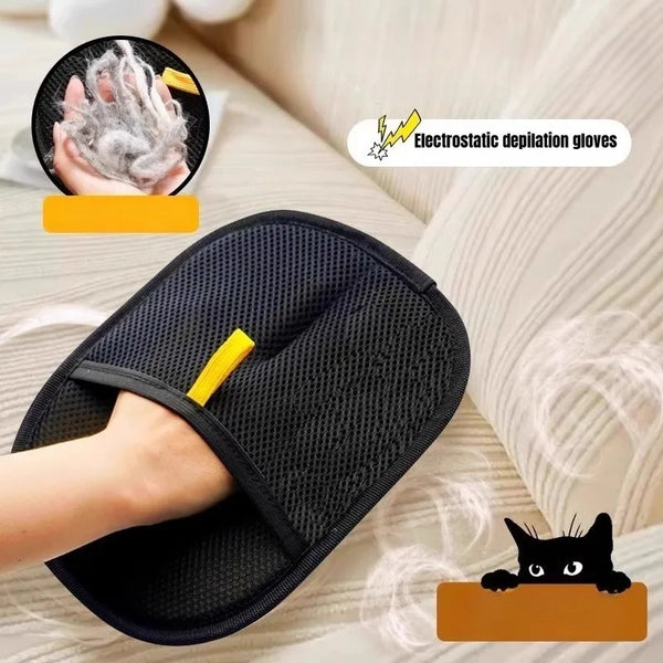 GripClean Pet Hair Grooming Glove